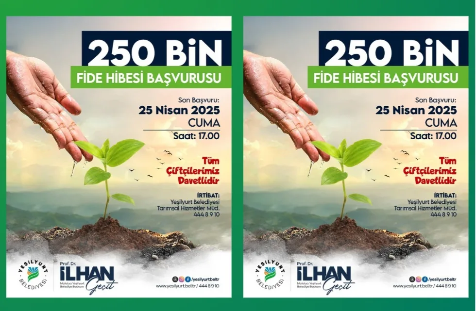 ÇİFTÇİLERE ÜCRETSİZ 250 BİN ADET SEBZE FİDESİ DAĞITACAK