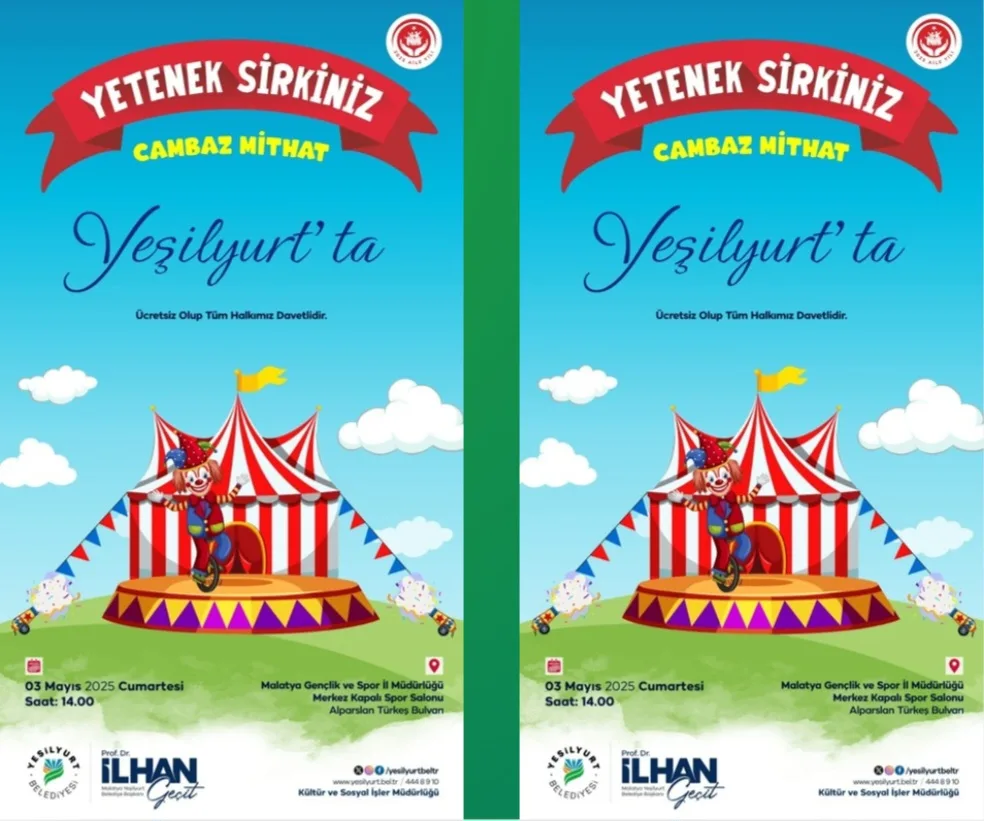 ‘YETENEK SİRKİNİZ’ GÖSTERİSİ 3 MAYIS CUMARTESİ GÜNÜ