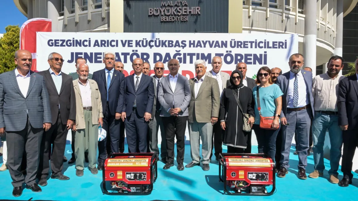 MALATYA BÜYÜKŞEHİR BELEDİYESİNDEN ÜRETİCİLERE JENERATÖR VE SIVAT DESTEĞİ