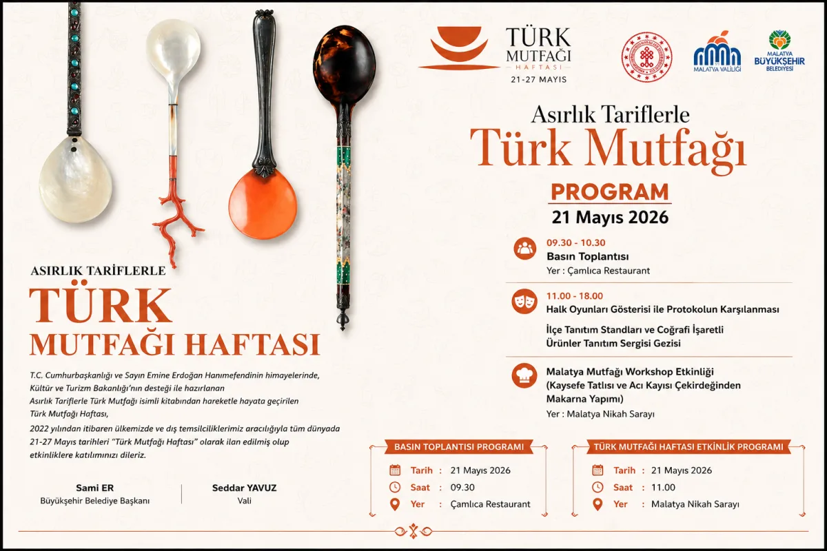 Türk Mutfağı Haftası Kapsamında “Bir Sofrada Miras” Etkinlikleri Düzenlenecek