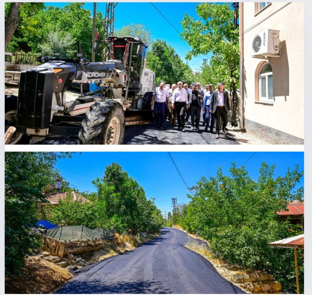 BAŞKAN SAMİ ER  HEKİMHAN’DAKİ YOL ÇALIŞMALARINI İNCELEDİ