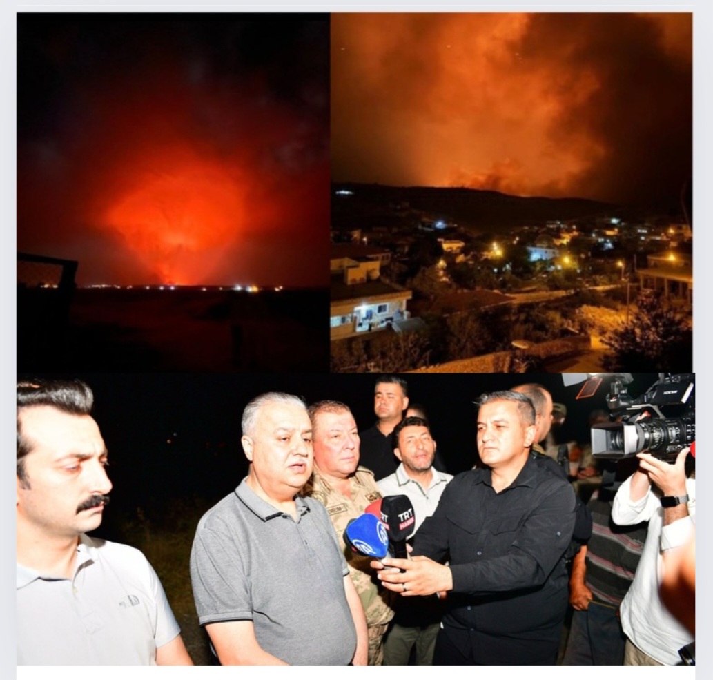 Diyarbakır Mardin Sınırında Büyük Yangın!Ölüler Var...