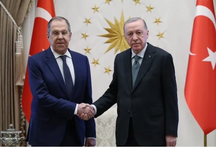 Erdoğan, Rusya Dışişleri Bakanı Lavrov ile Bir Araya Geldi