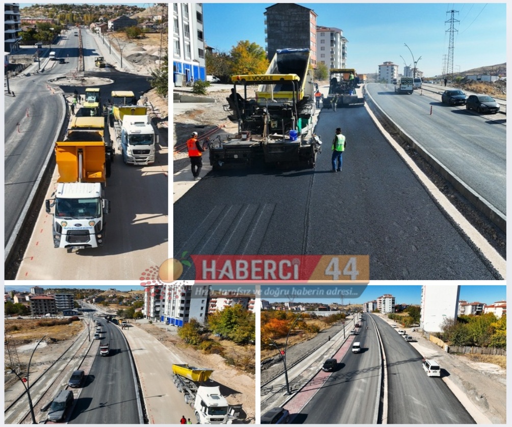 MALATYA BÜYÜKŞEHİR BELEDİYESİ MEHMET AKİF ÜSTÜNDAĞ CADDESİ’Nİ GÜVENLİ VE KONFORLU HALE GETİRİYOR