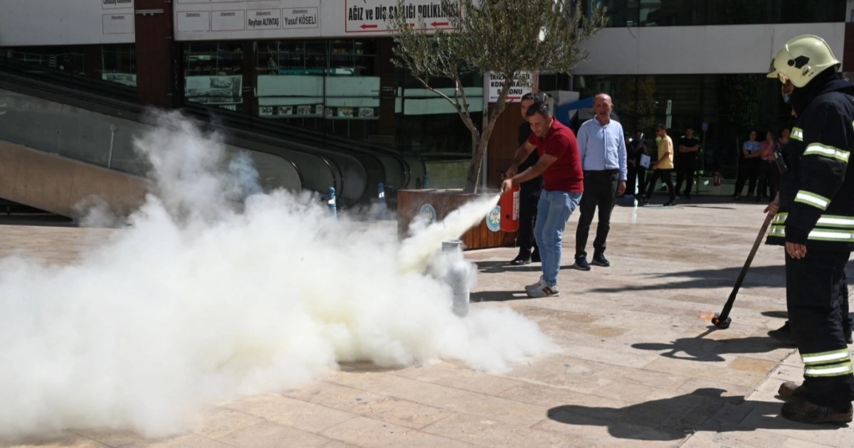 MASKİ’de gerçekçi bir yangın tatbikatı yapıldı