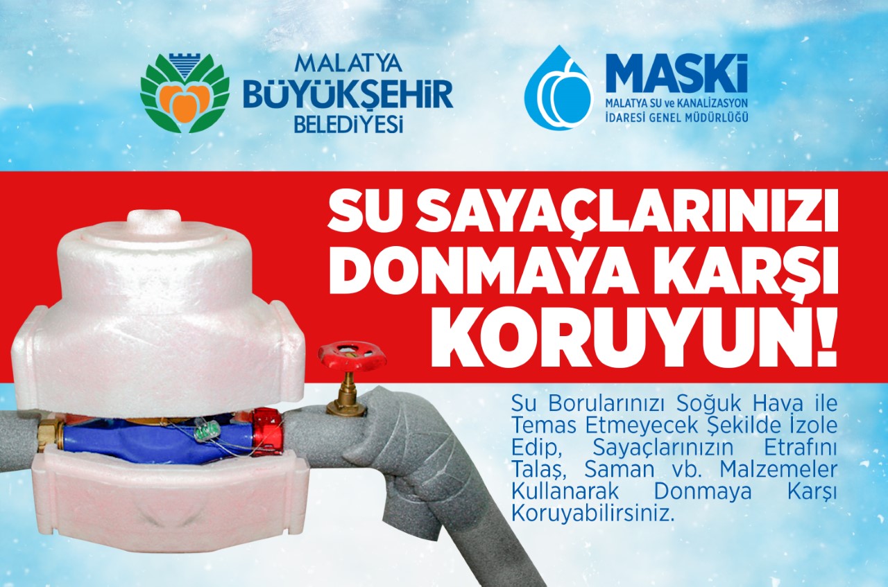 MASKİ Uyardı! Su Sayaçlarınızı Soğuktan Koruyun