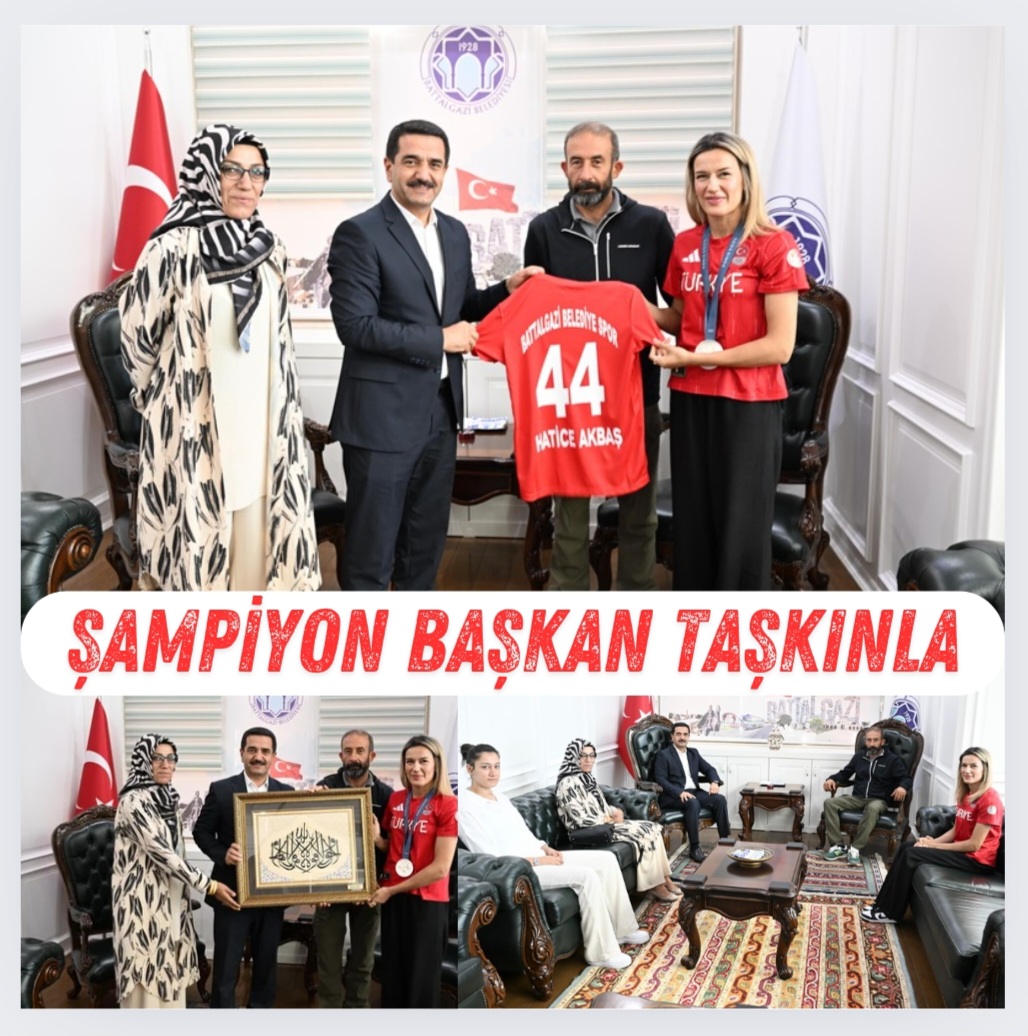 Olimpiyat Madalyalı Hatice Akbaş’tan Başkan Taşkın’a Ziyaret