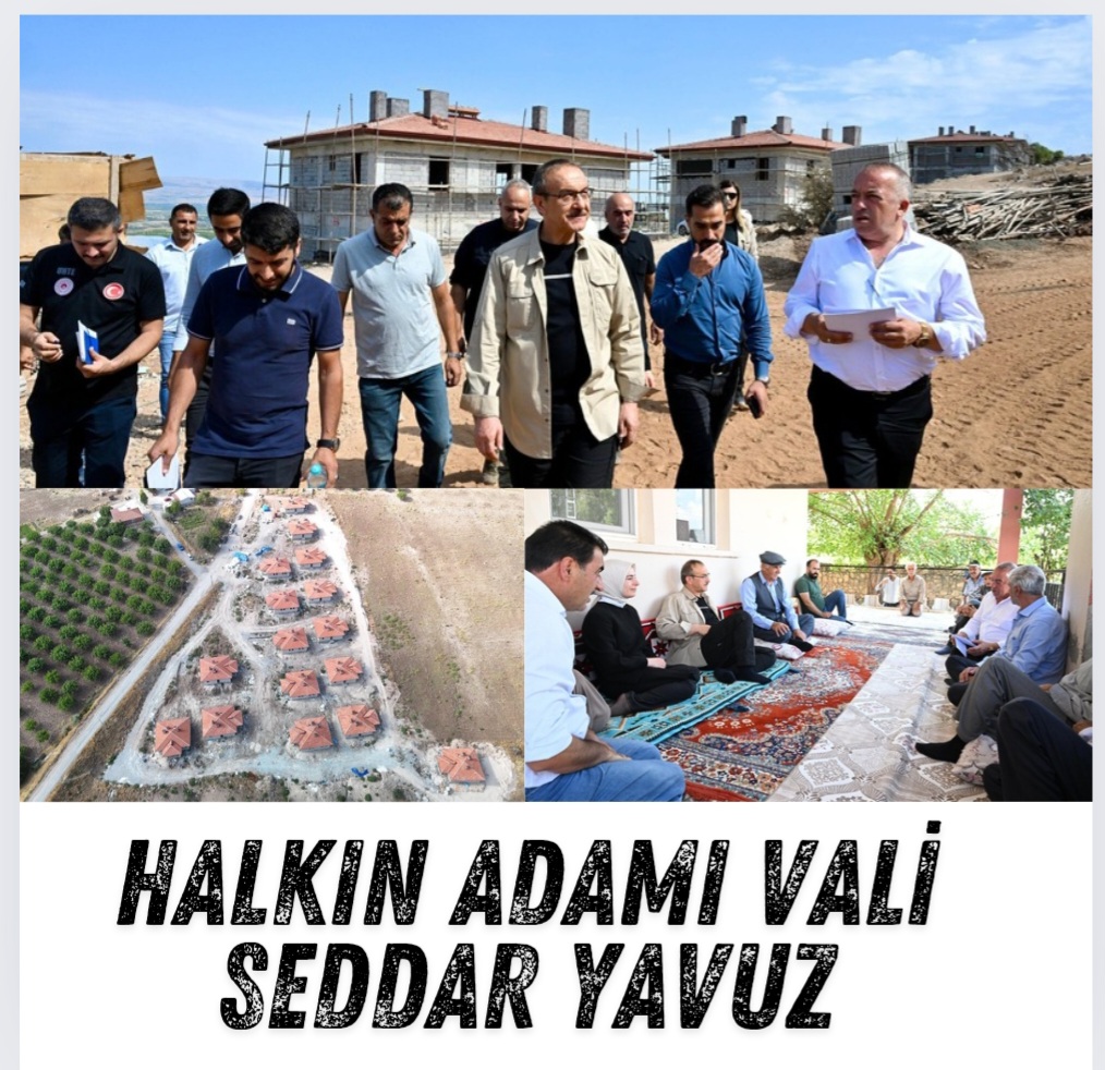 Vali Seddar Yavuz, Akçadağ ve Yeşilyurt İlçesindeki Kırsal Konutları İnceledi