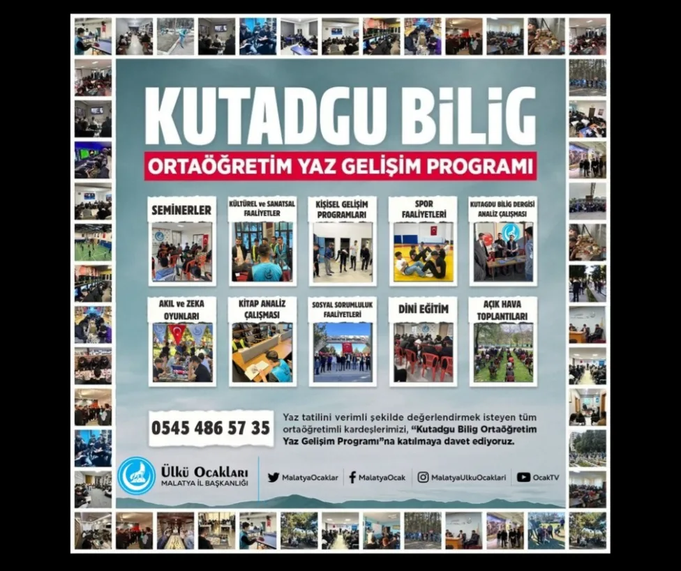 Malatya Ülkü Ocakları, Gençliği Kutadgu Bilig ile Buluşturuyor