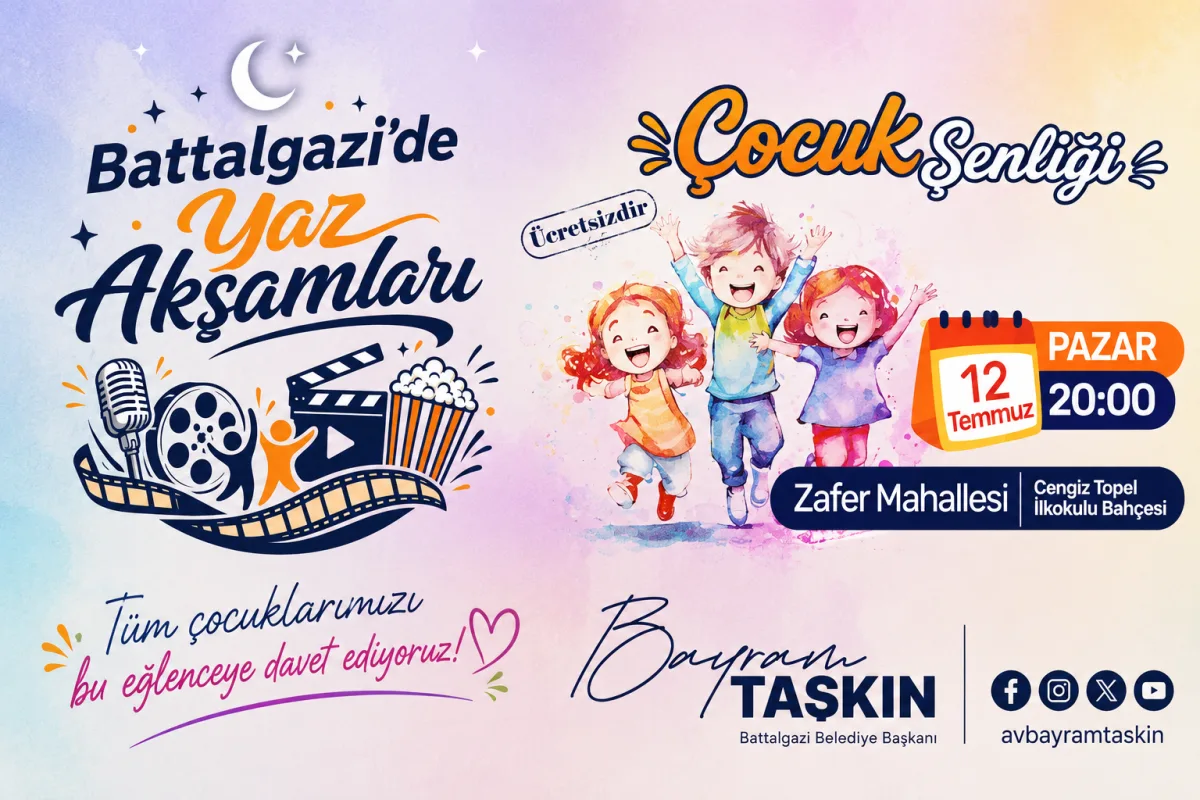 BATTALGAZİ'DE HER YAŞA YÖNELİK YAZ ETKİNLİKLERİ
