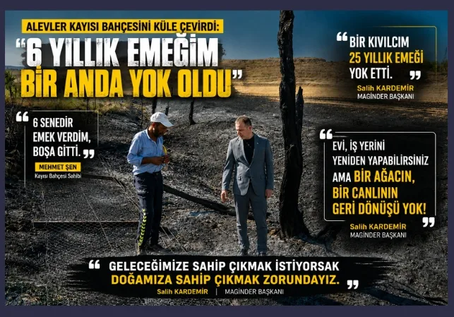 Alevler 6 Yıllık Emeği Küle Çevirdi: Karademir’den Çağrı: “Doğamızı Korumak Zorundayız”