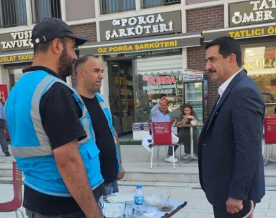 BAŞKAN TAŞKIN’DAN YENİ ÇARŞI ESNAFINA ZİYARET